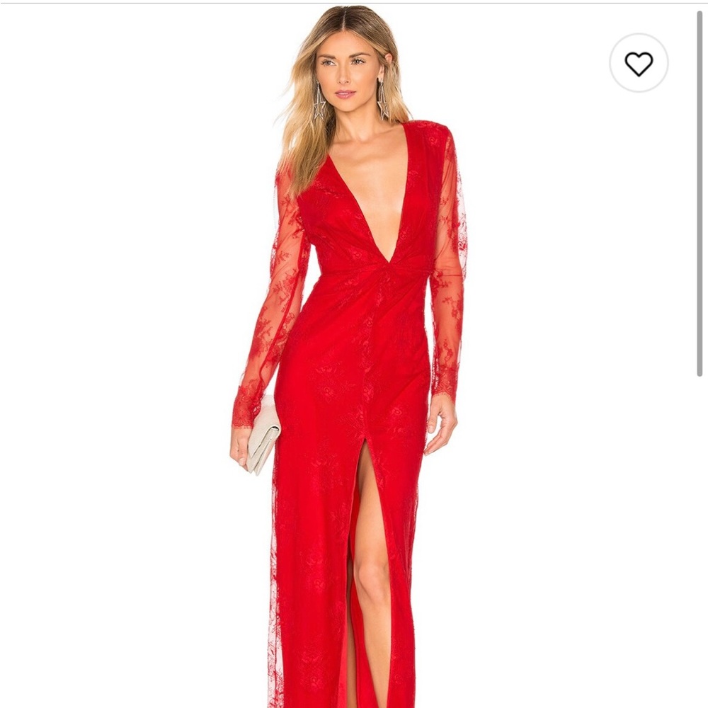 Denise Gown Cranberry Red #Revolve
